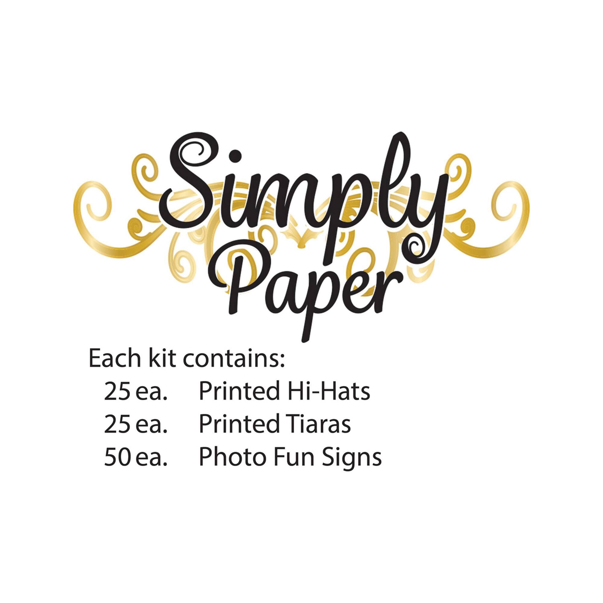 Beistle Simply Paper New Year Accessory Kit